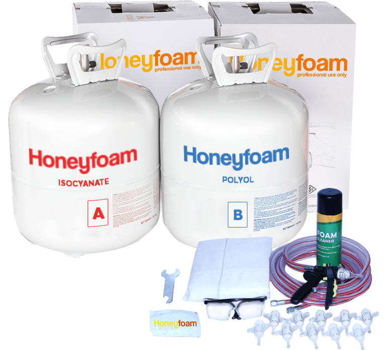 Honeyfoam 600 Spray Polyurethan Kit